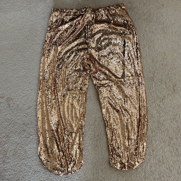 REBDOLLS ROSE GOLD SEQUIN PANTS 3X!! - Picture 3 of 4